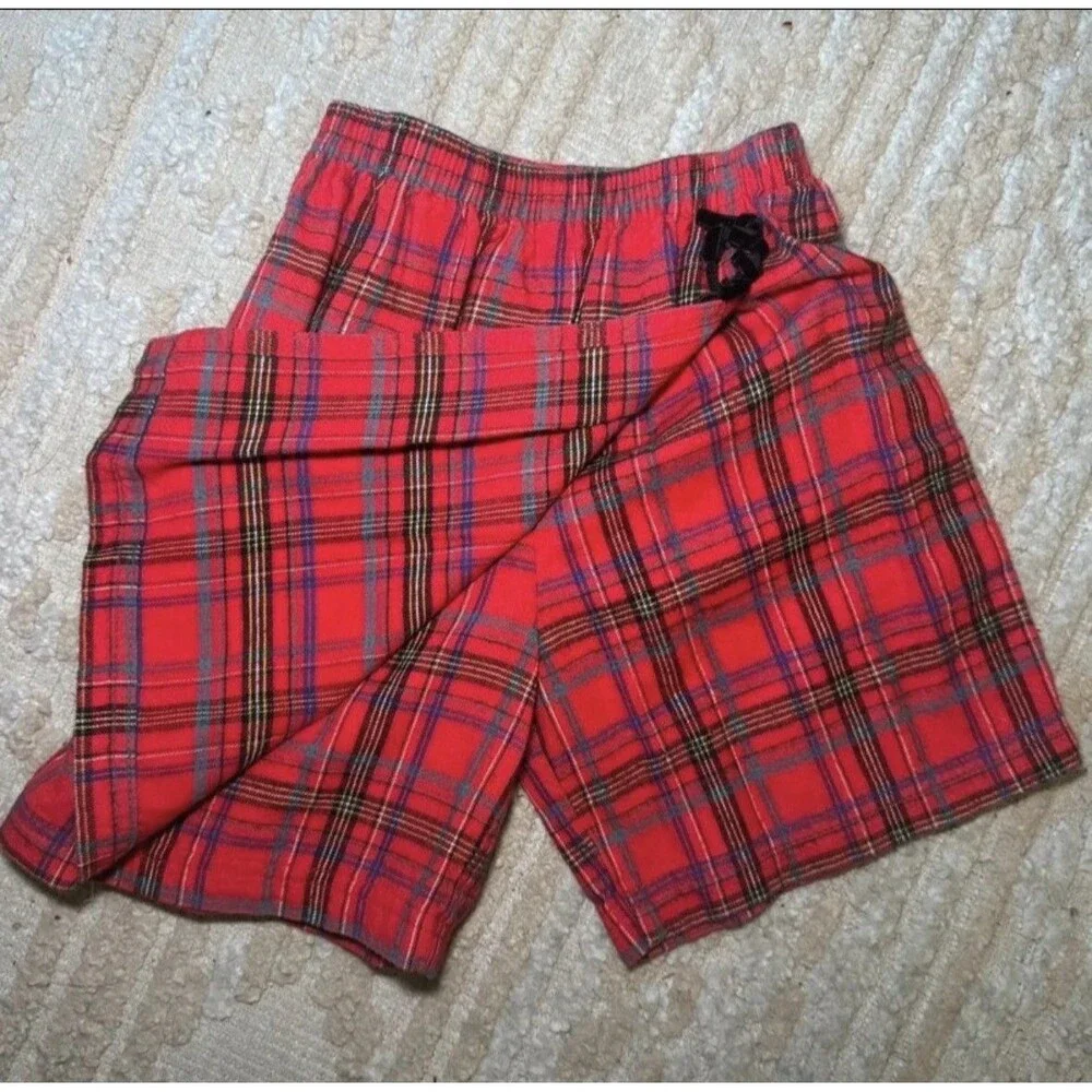VTG 90s OshKosh Bgosh Girls 3pc Holiday Set Velvet Vest Plaid Skort Blouse 6X